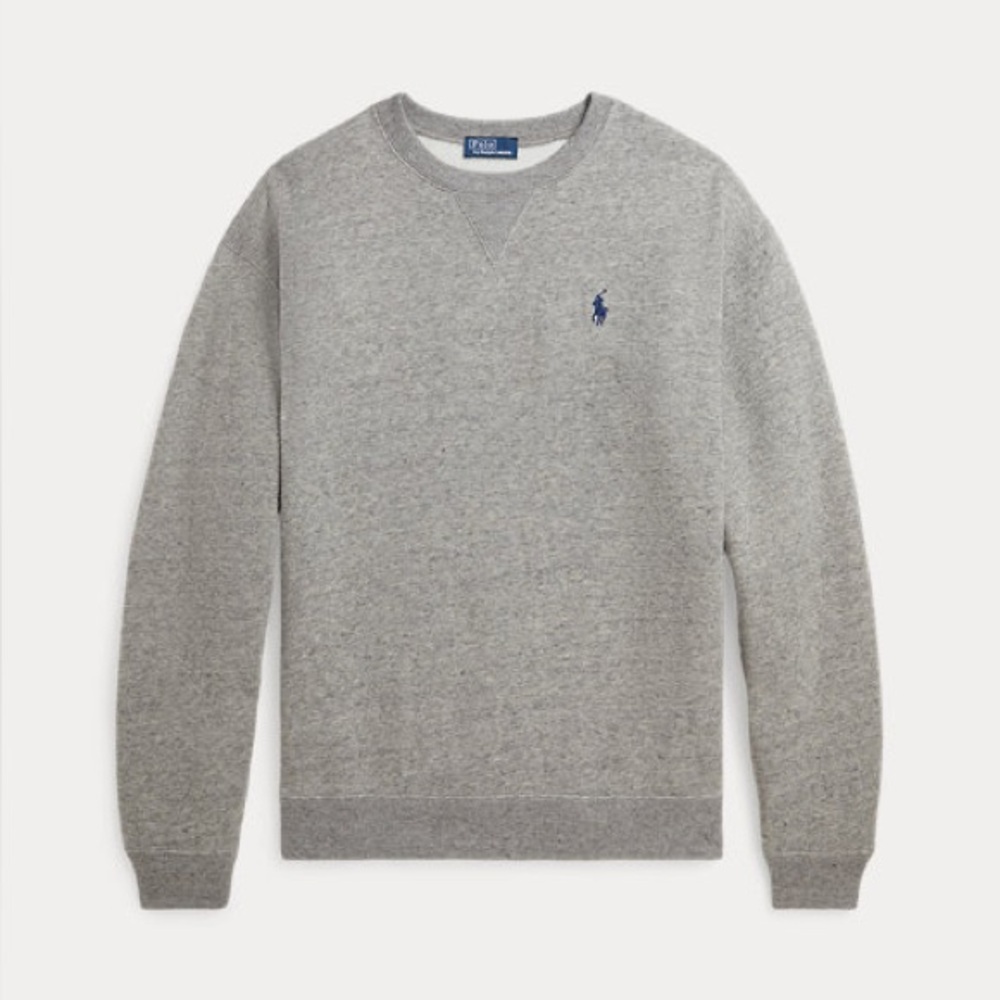 Polo fleece sweatshirt in gray size small